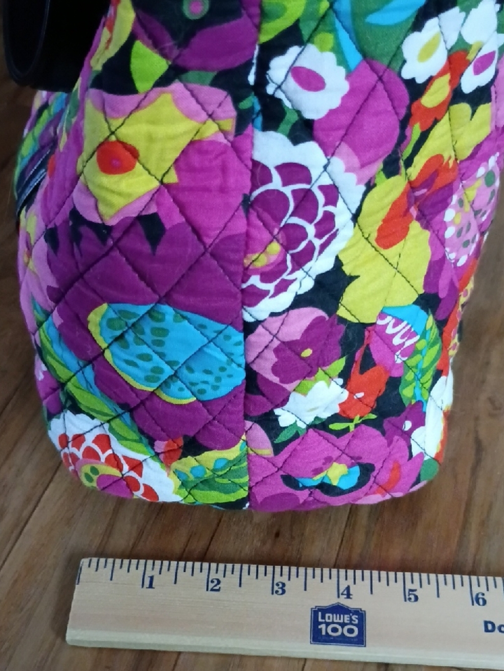 Vera Bradley Quilted Floral Tote Bag - Picture 13 of 13